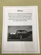 1959 Ford Big-car Factory Costdealer Retail Pricing Of Cars And Optional Equip 1959 Ford Big-car Factory Costdealer Retail Pricing Of Cars And Optional Equip