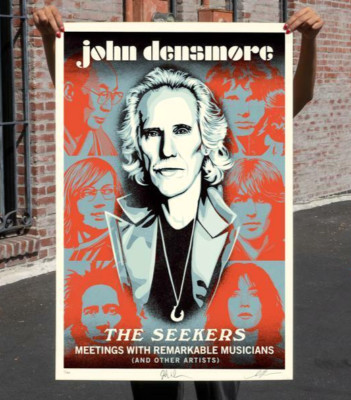    JOHN DENSMORE (DOORS): THE SEEKERS SIGNED & NUMBERED LITHOGRAPH -* IN HAND*