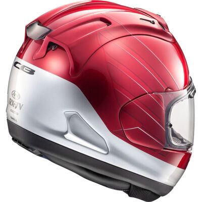 Arai RX 7V Honda CB Red / Silver Motorcycle Motorbike Helmet | eBay
