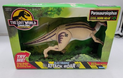 1996 Kenner Jurassic Park Lost World Parasaurolophus Horn Head Electronic Roar