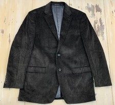 CHAPS - Ralph Lauren 2-Button Brown Corduroy Brushed Blazer Jacket, Mens 40R