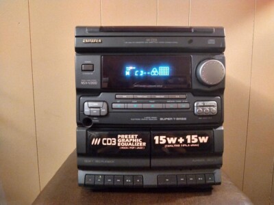 Aiwa CX-NA2100U Shelf Stere Receiver 3 Compact Disc AM/FM Dual