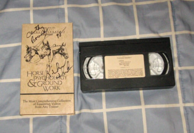 Rare 1985 Vhs HORSE PSYCHOLOGY & GROUND WORK Signed by Richard Shrake & Cathy