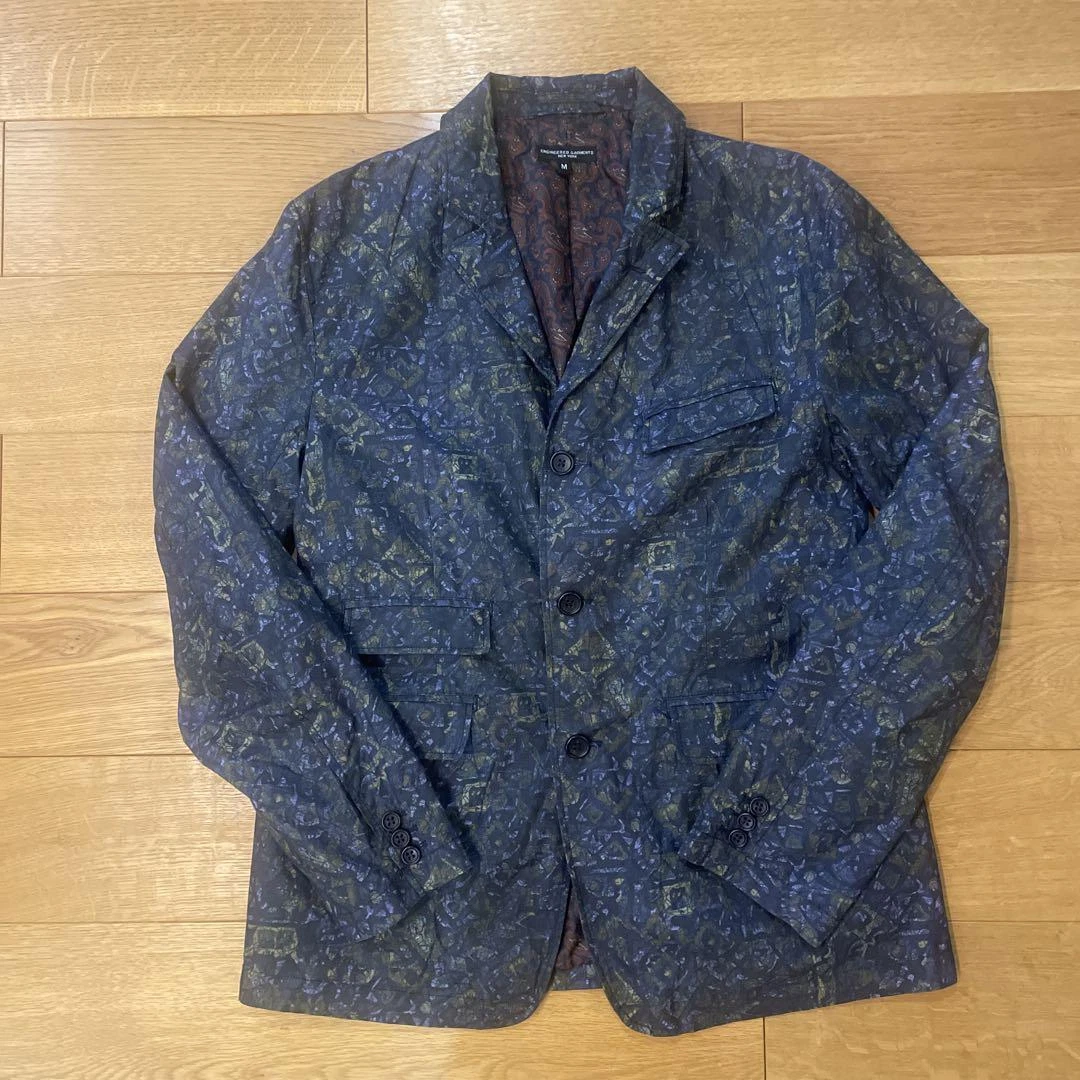 Engineered Garments Andover Jacket Batik Black Cotton Size M Used From Japan