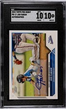 Ironbirds Jud Fabian 2023 Topps Pro Debut No.PD-17 SGC Grade 10 Autographed Card