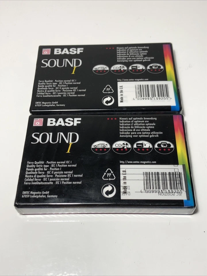 EMTEC BASF CASSETTE 90 MINUTI NUOVE NEW SOUND I FERRIC TAPE  - Imagen 2 de 4
