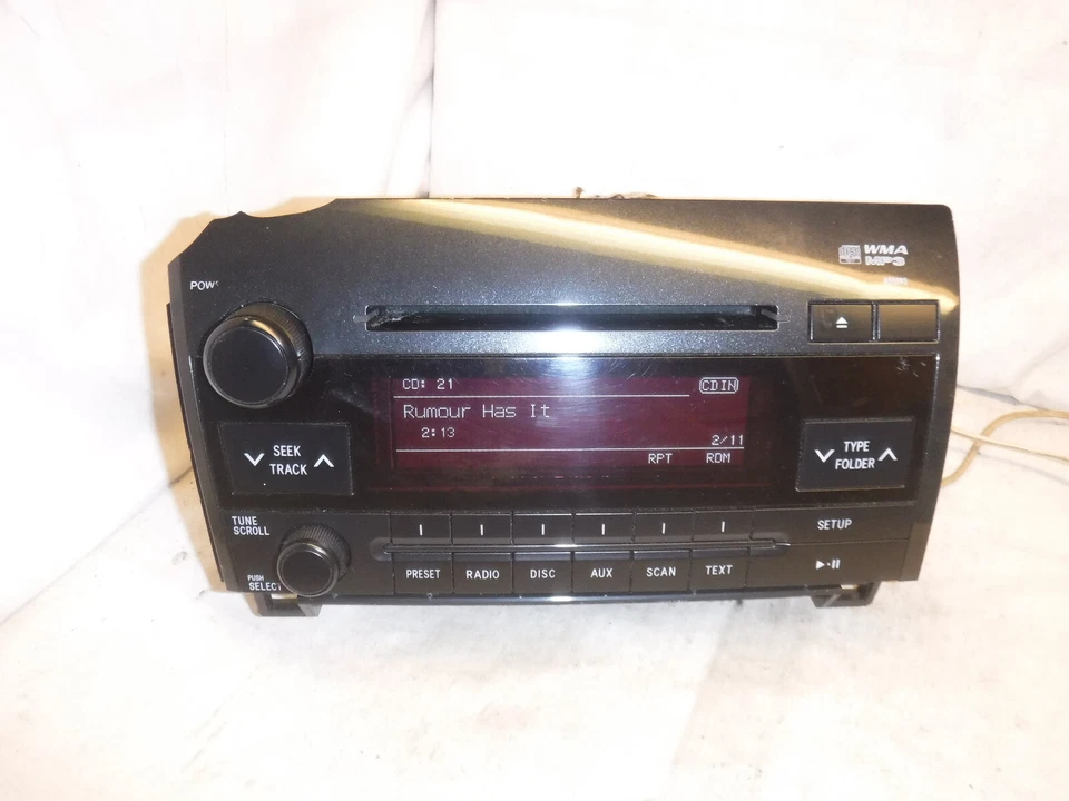 07 08 09 10 11 12 13 Toyota Tundra Sequoia Radio CD A51893 86120-0C290 FGM09 Foto 2 de 4