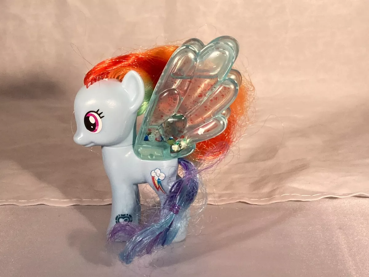 My Little Pony G4 Water Cuties rainbow dash Figure glitter filled wings