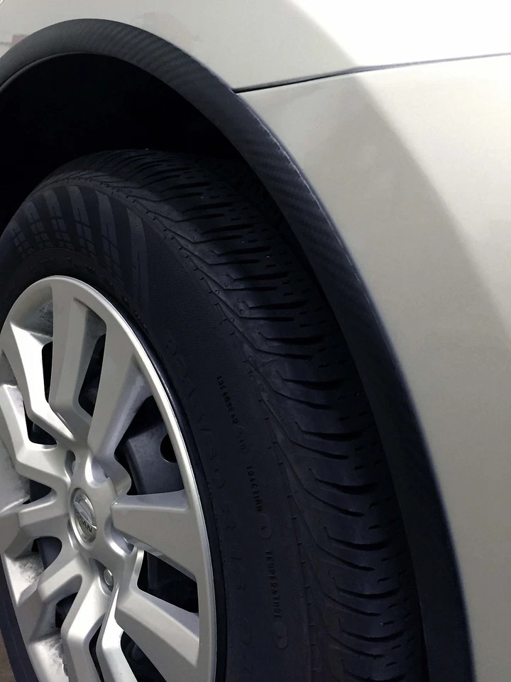 FIBRA DE CARBONO RUEDA POZO GUARDABARROS ACENTO MOLDURA 4 PIEZAS CON 5 AÑOS DE GARANTÍA (renault) Foto 2 de 4