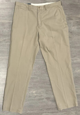 Polo Ralph Lauren PRESTON PANT 36 ポロチノ Polo Ralph Lauren Preston Pant Men's 36x32 Pleated Front Beige