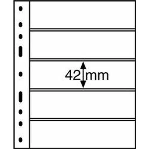 LIGHTHOUSE Pochettes plastiques OPTIMA, 5 compartiments, transparent