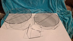 NuWave Pro Infrared Oven Replacement 3 Pc  set 2 WIRE RACKS and DOME HOLDER 