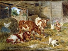 Cattle Dog farm by C. Cardon Tile Mural Kitchen Bathroom Backsplash Ceramic 10x8