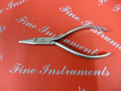 Dental Corner Pliers/Flat Nose Pliers 14.5cm. Extra Fine Smooth Mouth