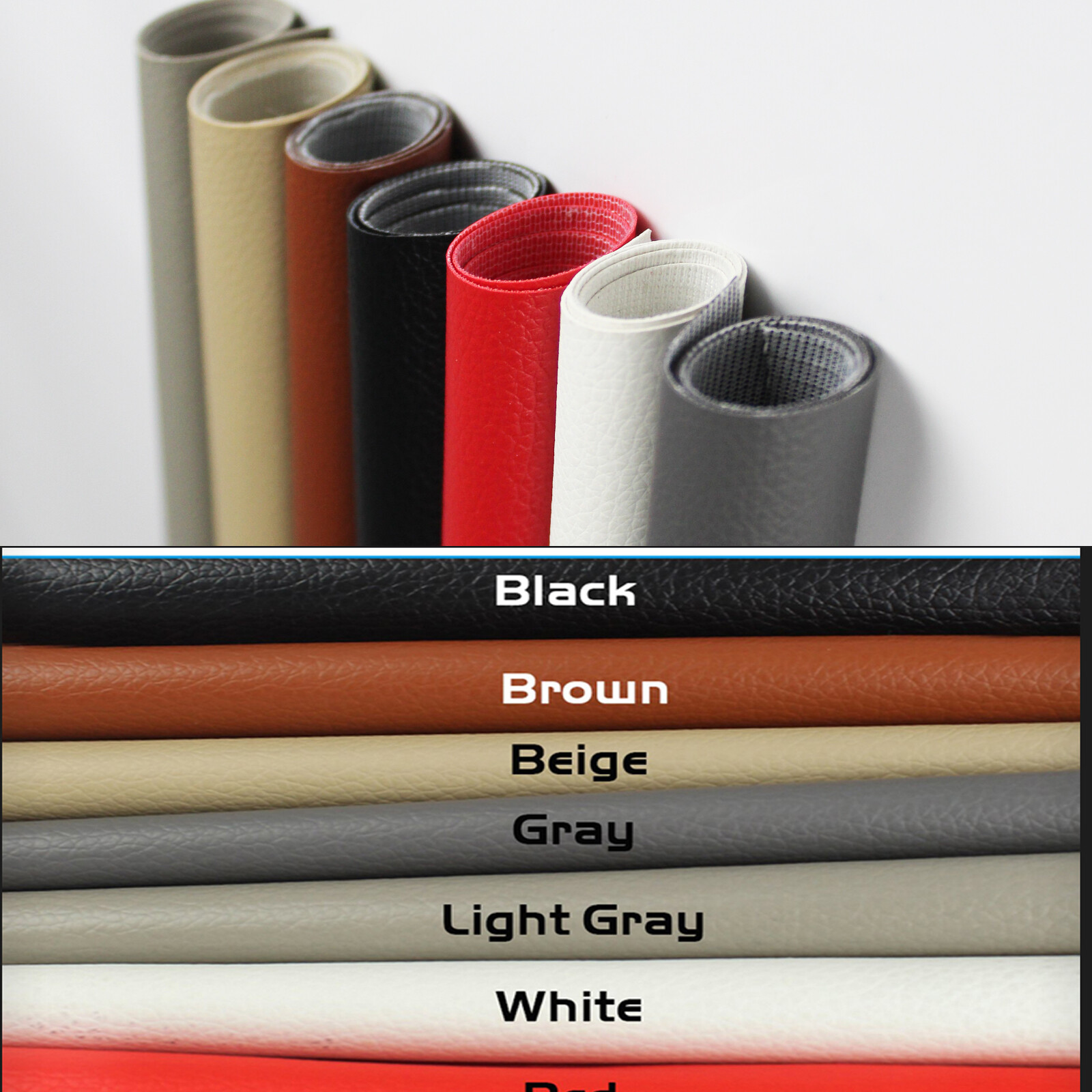 Vinyl PVC Leather Materials Marine Fabric Home RV Seat Recover Mildew