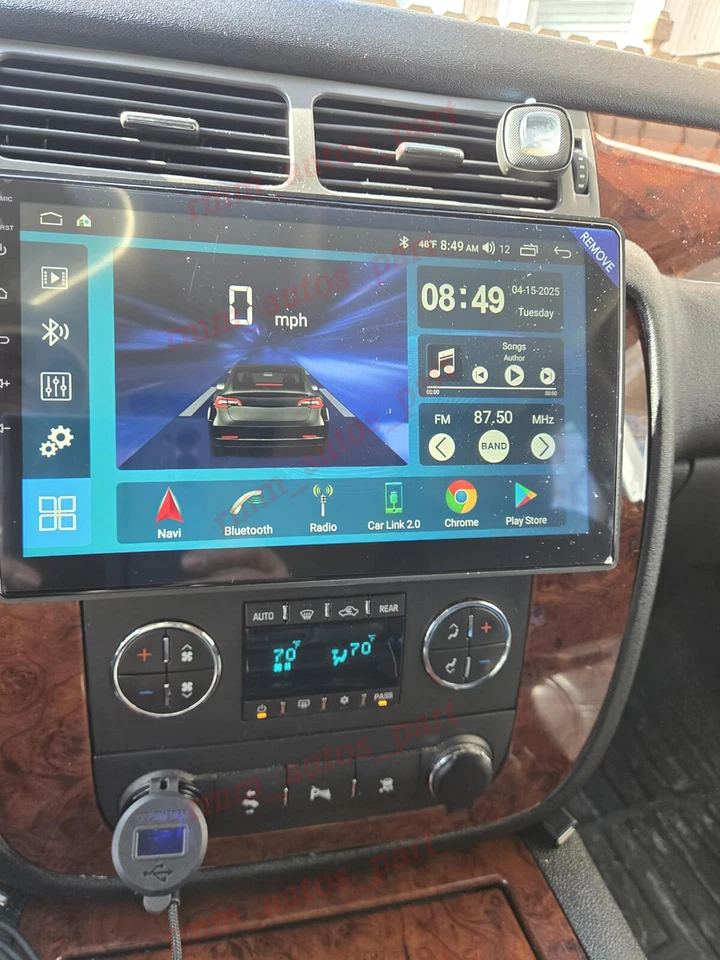 For Saturn Outlook 2007-2009 Android 14 Car Radio Stereo GPS NAVI Apple Carplay — 第 3/4 张图片