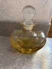 Vintage Cristallerie MA.V1 Group Perfume Bottle Yellow Tint With Stopper Italy — photo 3