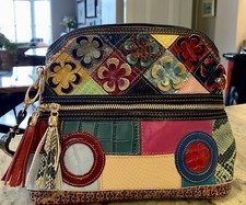 Retro Vintage Style Multi Coloured Handbag