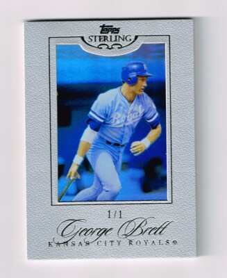 GEORGE BRETT 2006 TOPPS STERLING SILVER BASE CARD # 1/1 SP VERY RARE!! HOF  | eBay