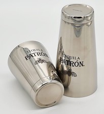 Patron Tequila Edelstahl Boston Shaker Cocktail Mixer Longdrink Bar Deko(7590-1)
