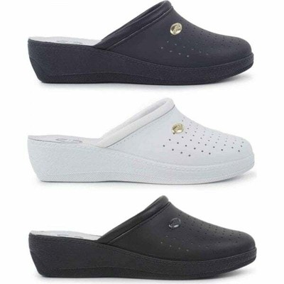 womens leather clogs mules