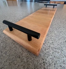 Handmade Maple Block 19 inch by 7 inch wood Charcuterie Board Tray Home Decor