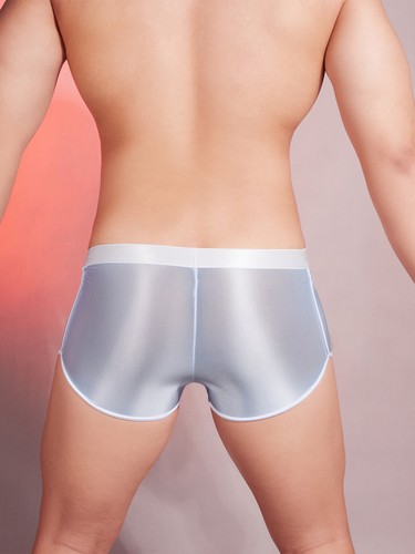 Herren Dessous seidige Unterwäsche Erwachsene Unterhose glänzend Höschen glatt Nachtwäsche - Bild 62 von 68