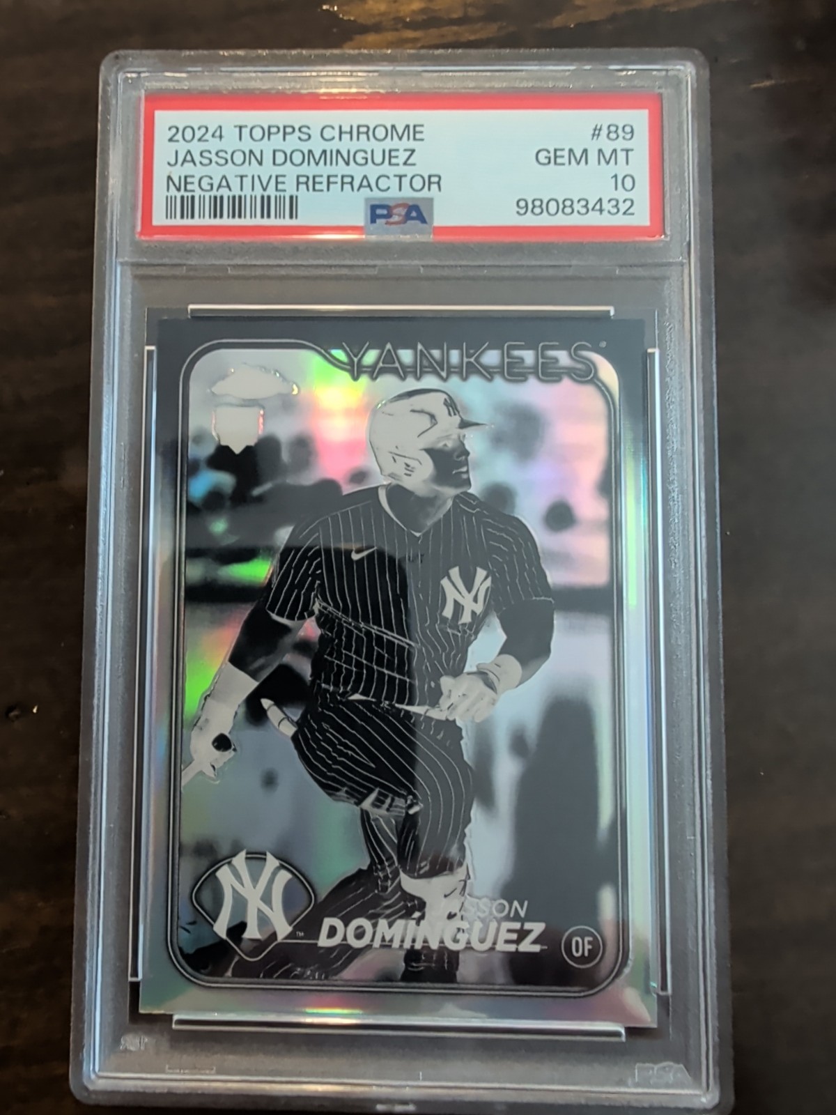 2024 Topps Chrome - Jasson Dominguez #89 Negative Refractor (RC)