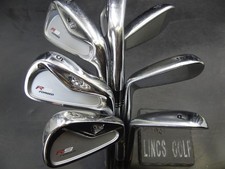 Set of 7x TaylorMade R9 Forged Irons 4-PW Stiff Steel Shafts GolfPride Grips