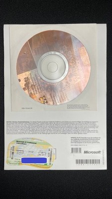 Microsoft Windows XP Professional OEM Deutsch CD + COA Lizenz Key, inkl. SP2