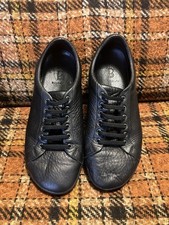 Birchbury Bramfords Shoes Mens Size 11 Black Leather Low Top Sneakers EU 43