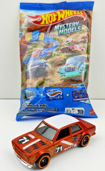 Hot Wheels Mystery Models Datsun 510 Serie 3 Nr. 1 2023 NEU & OVP Sealed-image