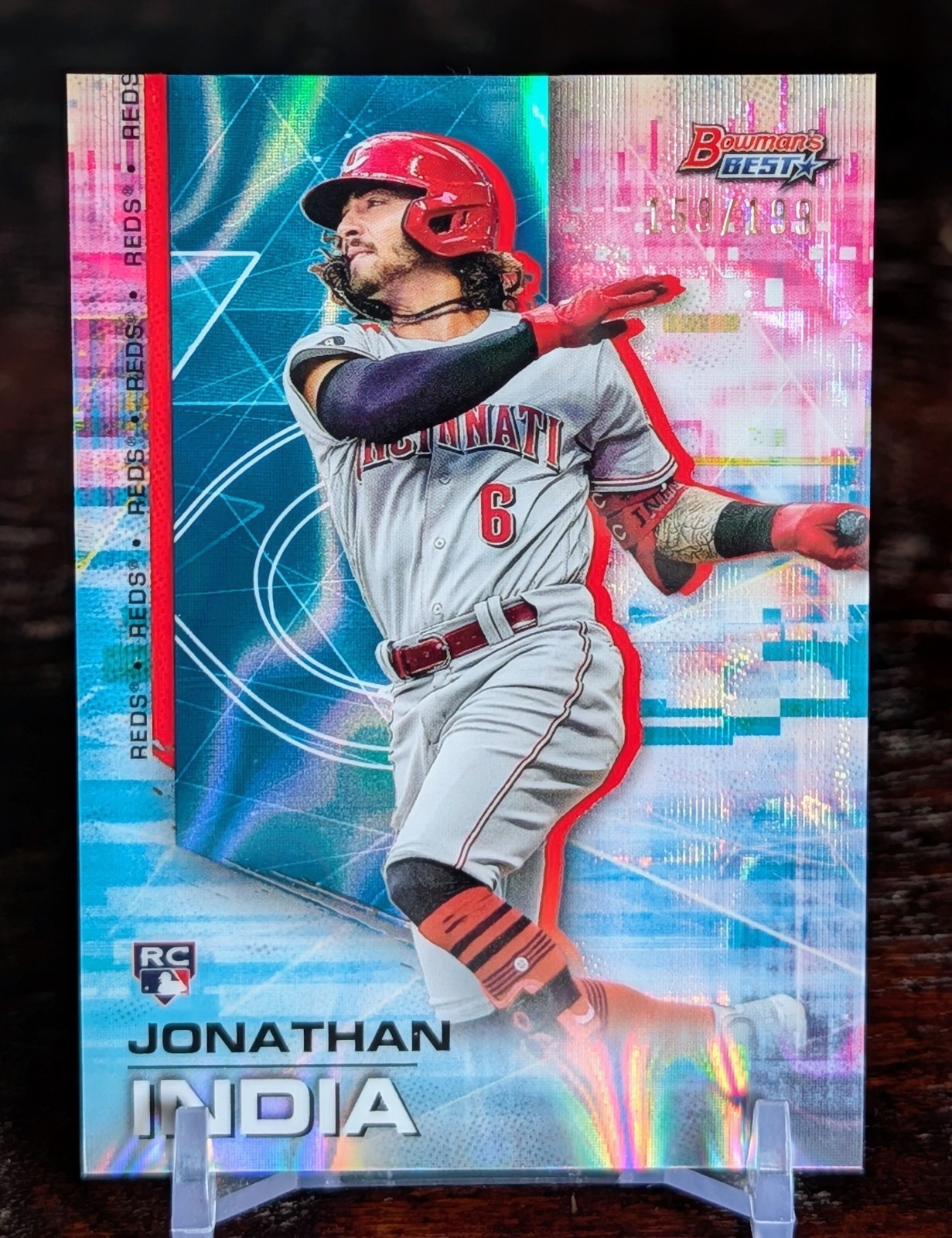 2021 Bowman's Best - Jonathan India #31 (RC) Aqua Lava Refractor /199