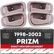 Interior Door Handle 4-pc Left Right For Toyota Corolla Chevrolet Prizm -...
