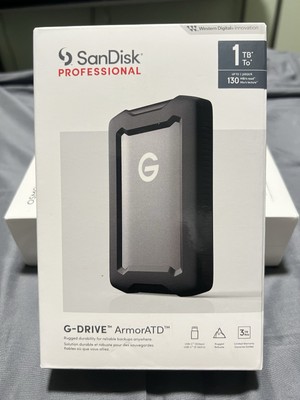 SanDisk Professional - G-DRIVE ArmorATD 1TB External USB-C Portable Hard Driv...