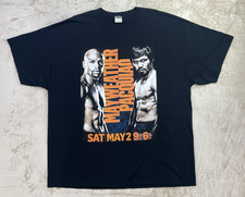 Floyd Mayweather Vs Manny Pacquiao Tee Men’s 3XL Black Promo Boxing Fight 2015