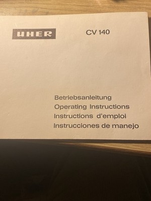 UHER CV 140-Verstärker Betriebsanleitung, auch m. Einbau Vorverstärker, Top, RAR