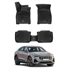 Custom Fit Floor Mats For 2020-2023 Audi e-Tron Sportback, TPE 3D All-Weather