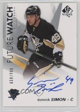 2016-17 SP Authentic Future Watch Auto 659/999 Dominik Simon #122 Auto 1k9