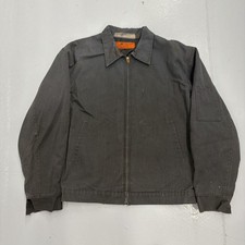Vintage 70s Red Kap Grey Canvas Workwear Mechanics Jacket 1970s True Vintage