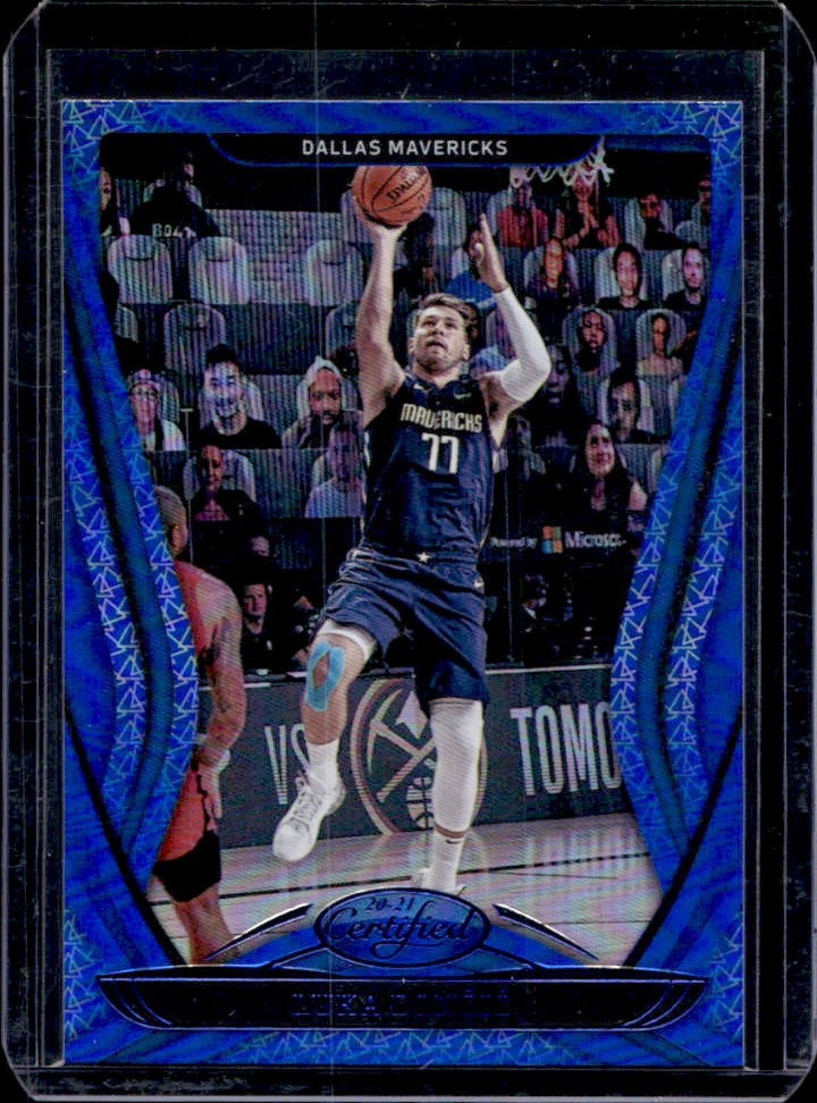 2020-21 Panini Certified Luka Doncic Mirror Blue #63 Mavericks