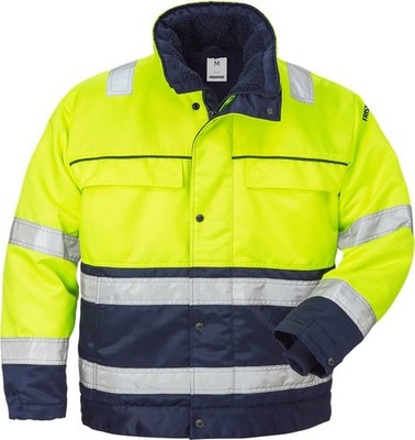 Fristads Warnschutz-Jacke High Vis Winterjacke Kl. 3 444 PP Warnschutz-Gelb/Mari