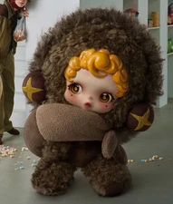 Authentic Pop Mart SKULLPANDA You Found Me! Plush Doll Pendant "Sneaky Chestnut"