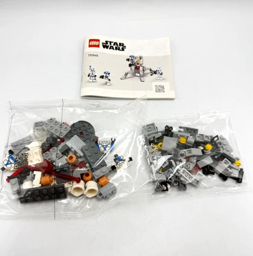 LEGO 75345 Star Wars 501st Clone Troopers Set - Only 2 Replacement Bags & Manual