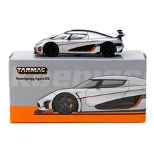 Tarmac Works 1:64 Koenigsegg Agera RS Moon Silver / Black T64G-TL005-MS