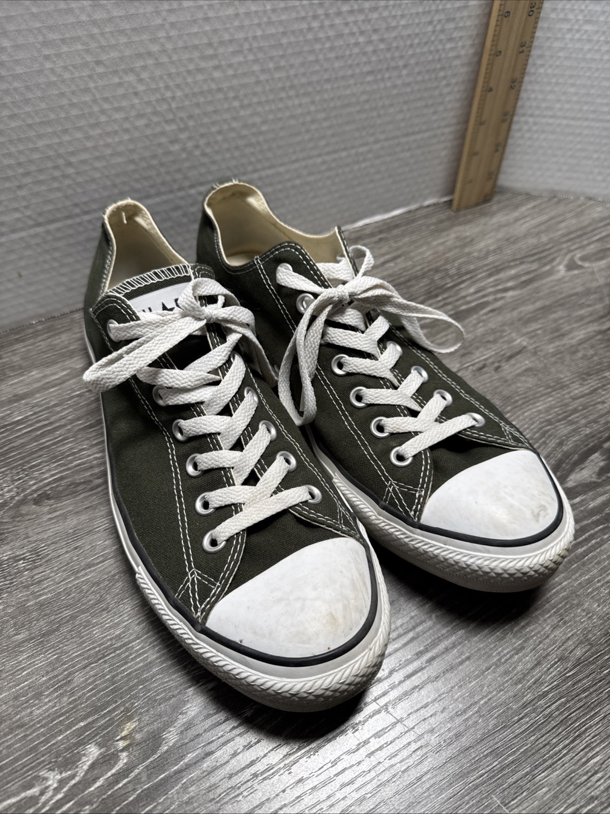Converse Chuck Taylor All Star 132297F Low Top Sneakers - Green Mens Size 11 W13