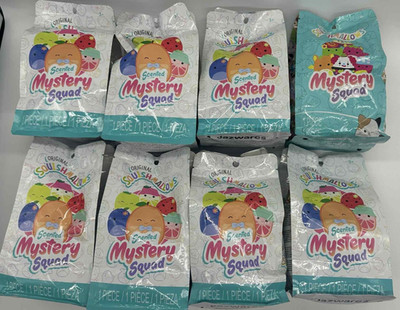 8PK Squishmallows Mystery Squad Bags ~ 7 Scented & 1 Regular ~ NEW ~ FAST SHIP