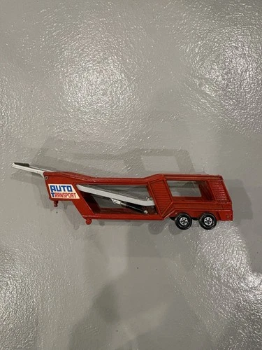 Antique 1976 Matchbox SuperKings K-10 Car Transporter Lesney England Red