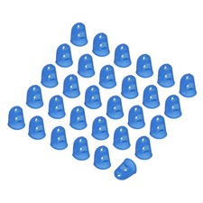 Fingerkuppen-Schutz Deep Blue XL 30 St&uuml;ck Silikon Atmungsaktiv Wiederverwendbar