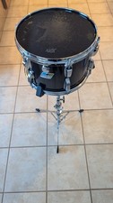 VINTAGE LUDWIG 12 X 8 - B/O BADGE BLACK WRAP TOM. A CONDITION stand NOT incl. 